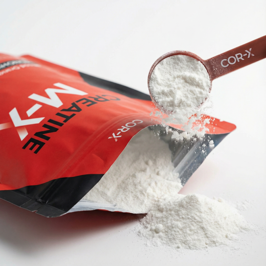 COR-X Creatine M-X otvorené balenie s odmerkou kreatín prášok