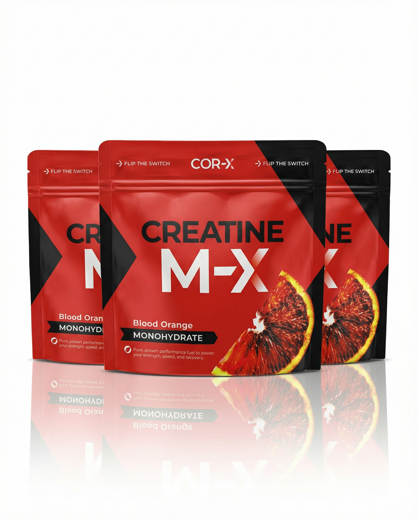 COR-X Creatine M-X 3-pack Blood Orange kreatín monohydrát výhodné balenie