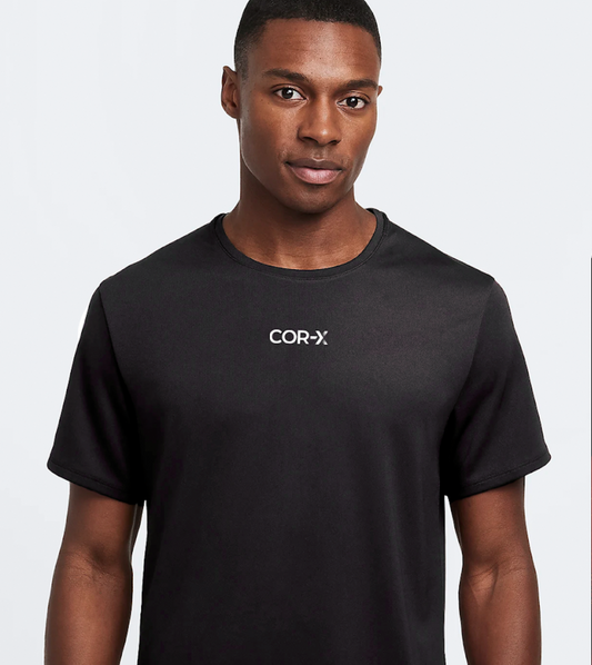 COR-X Flip the Switch funkčné športové tričko čierne unisex