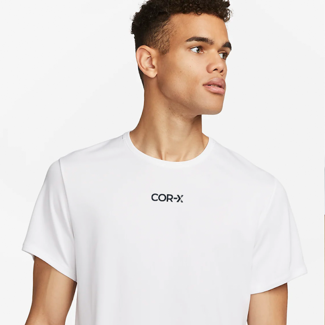 COR-X Flip the Switch funkčné športové tričko biele unisex