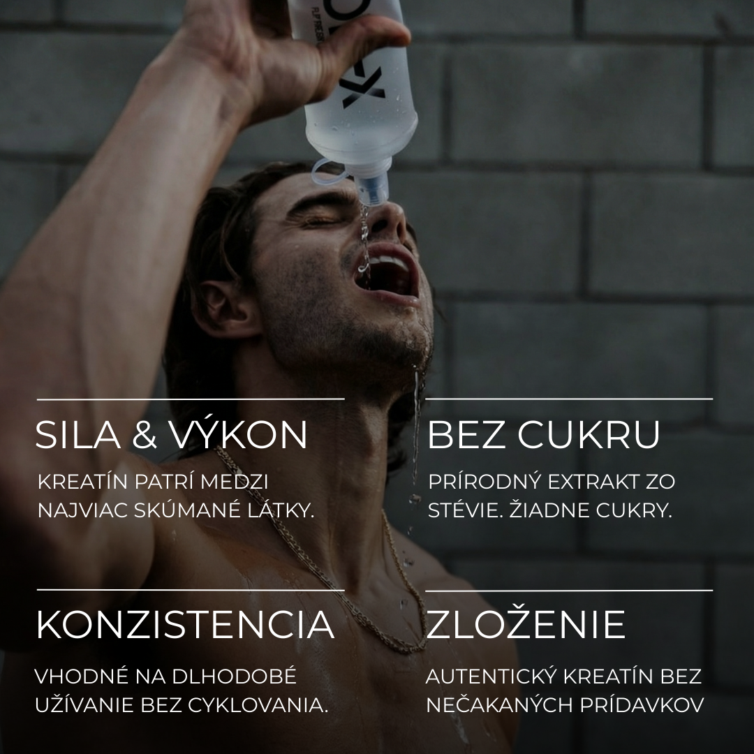 COR-X Creatine M-X Flip the Switch motivačná grafika na balení
