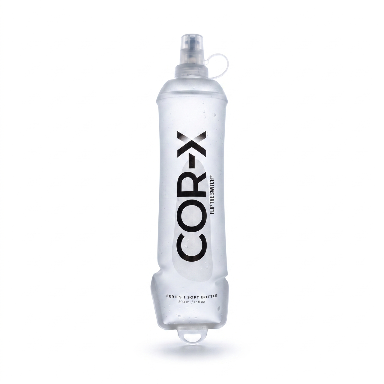 COR-X športová mäkká fľaša soft flask 500ml na beh a tréning. Biela farba
